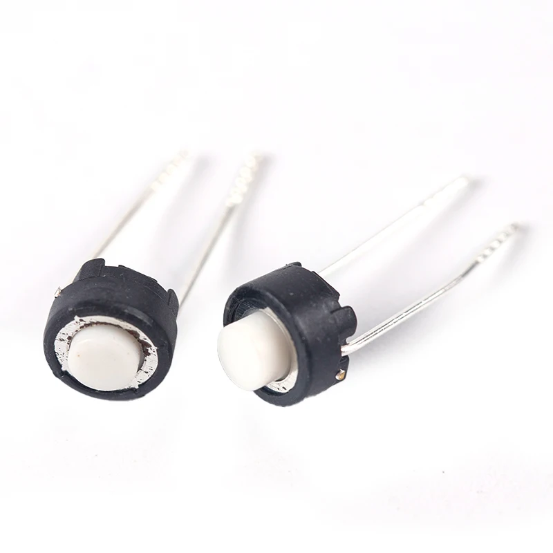 Hot Sale 50pcs Tact Switch White Black Touch Switch 6*6*4.3mm/6*6*5mm DIP Tactile Push Button Micro Switch