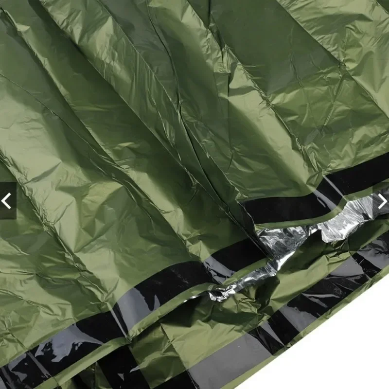 PE Thermal Insulation Portable Emergency Sleeping Bag Orange Outdoor First Aid Earthquake Manufacturer Quick Release