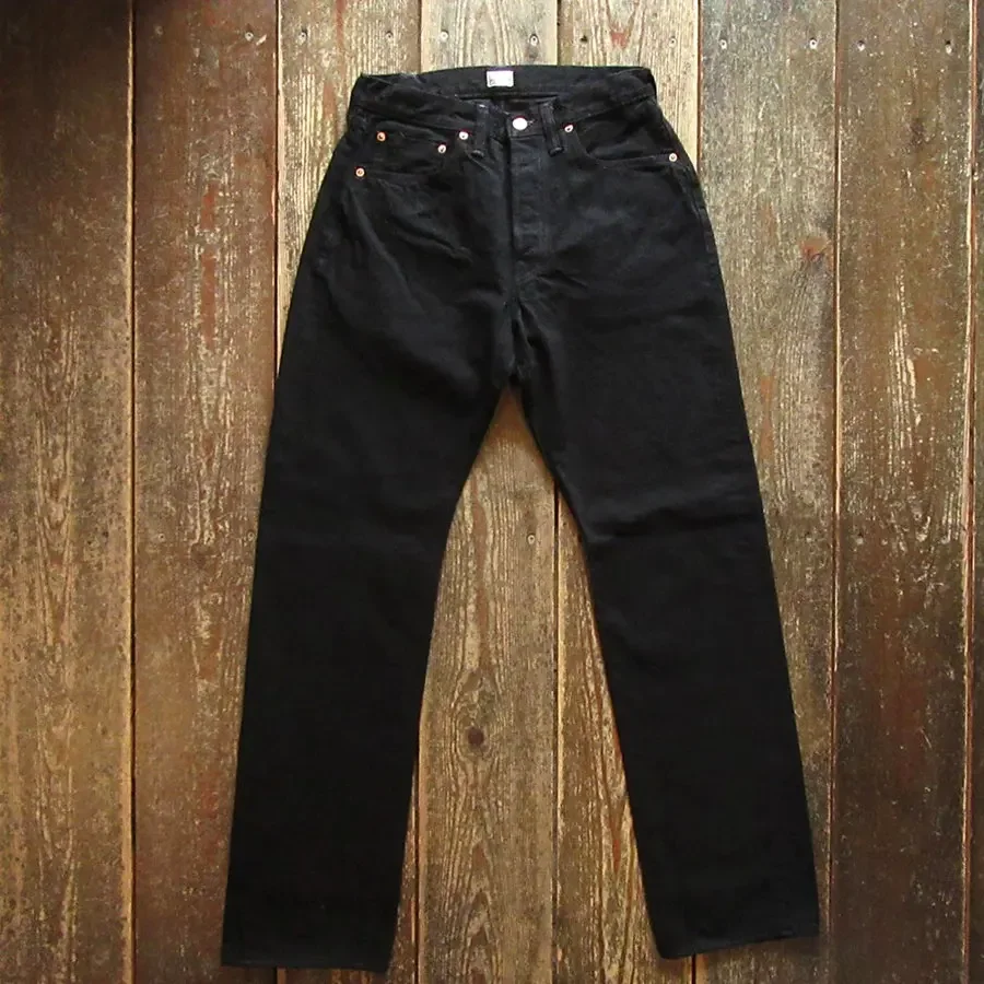 FREEWHEELERS & CO Lotto 601 Jeans neri con orecchie rosse da 14 once