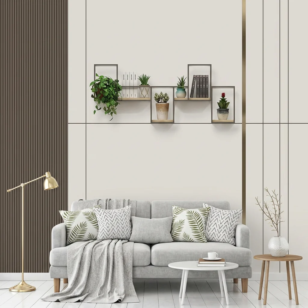 Synthetic background wall pattern, custom mural, made of removable custom adhesive material suitable for bedroom and living room
