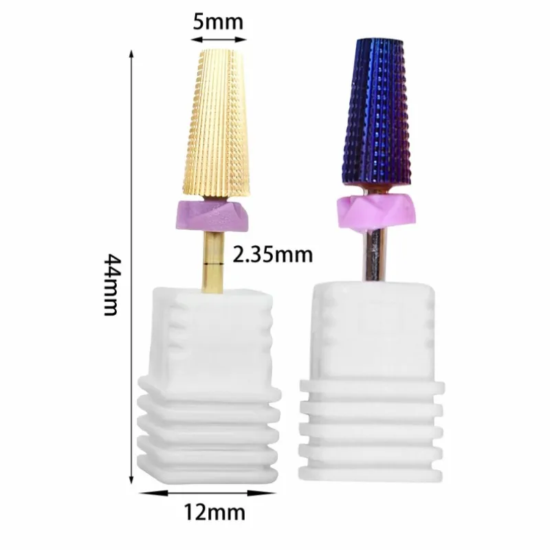 5 in 1 Tungsten Steel Nail Drill Bits Milling Cutters For Manicure Remove Gel Electric File Accessories Tool Nail filling 1 PC