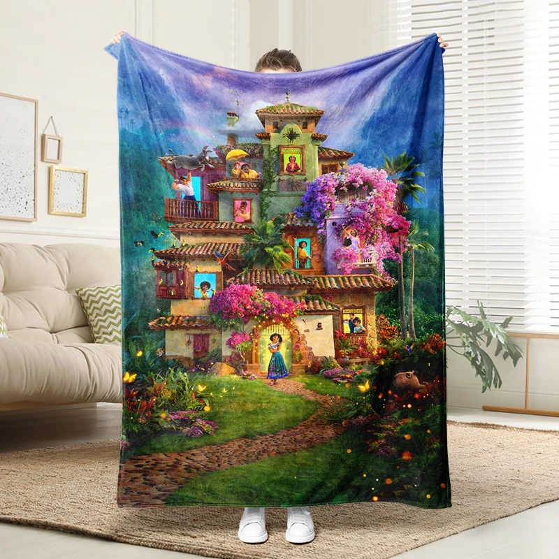 

Disney Encanto Magical House Printed Blanket Soft Flannel Throw Sofa Bed Warm Blanket Kids Adults Gift Home Decor