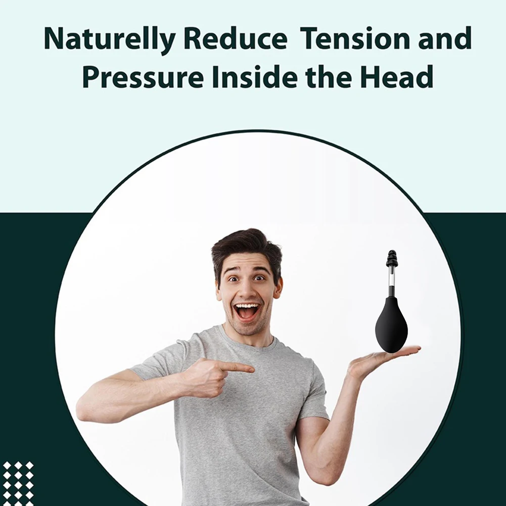 Ear Pressure Relief Suction Device Reduce Tension Ear Pressure Tool Portable Ear Pressure Adjuster Reduces Tension for Migraine
