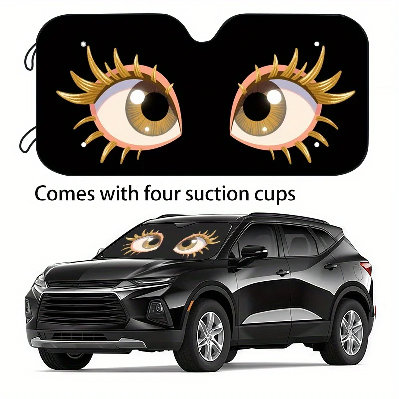 

1pc Fun And Humorous Animal Car Sunshade, 2 Sizes Available - Universal Fit, Perfect Holiday Gift For Your Vehicle. Keeps Your C