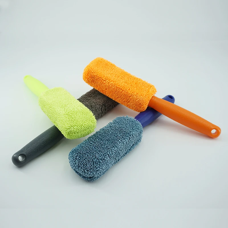 For Car Auto Washing Cleaner Tools Car Wash Portable Microfiber Wheel Tire Rim Brush Car Wheel Wash Cleaning With Plastic Handl