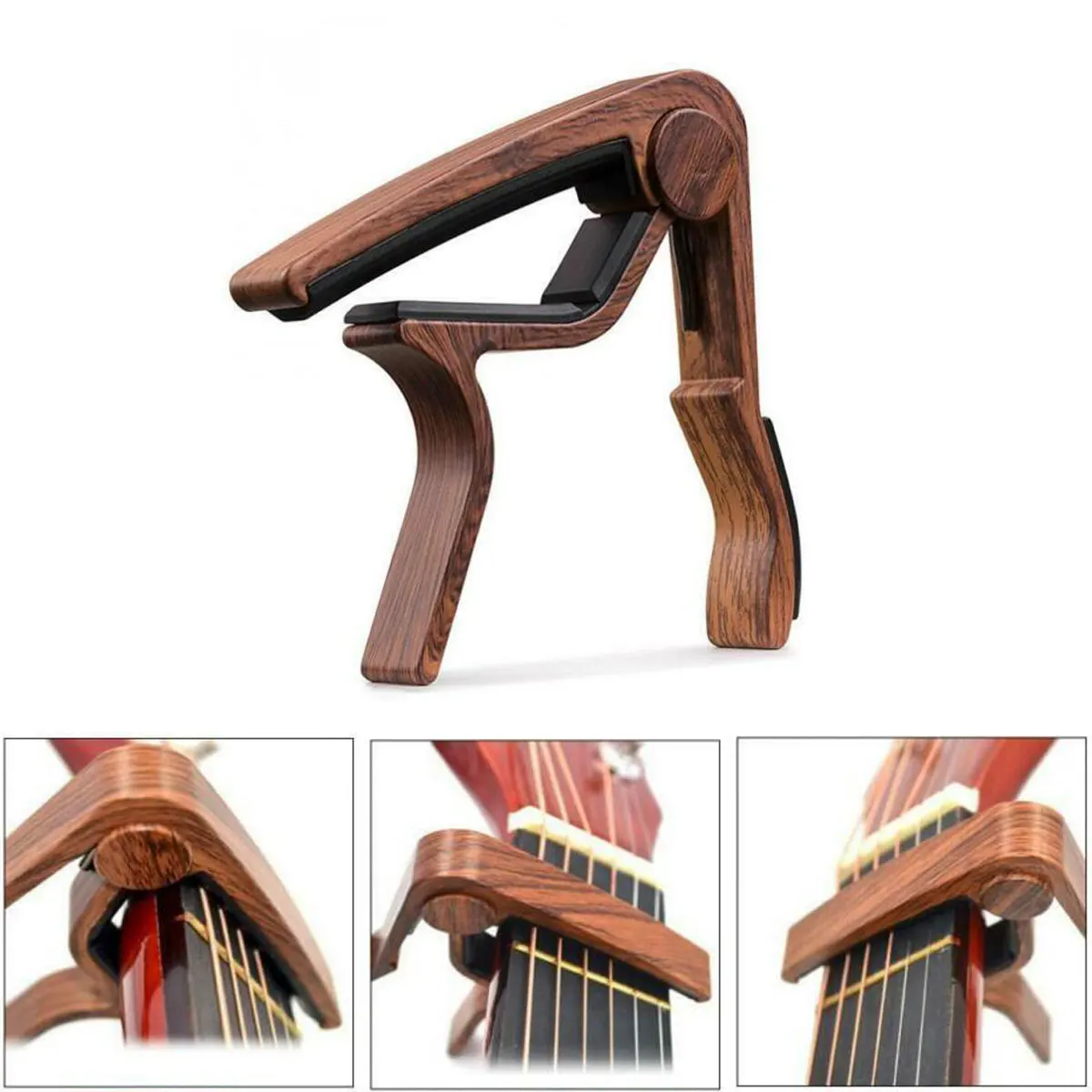 

Guitar Capo Acoustic Electric Stable Performance Precise Design Long Service Durable Easy Operation Rubber Paded Tight Strings