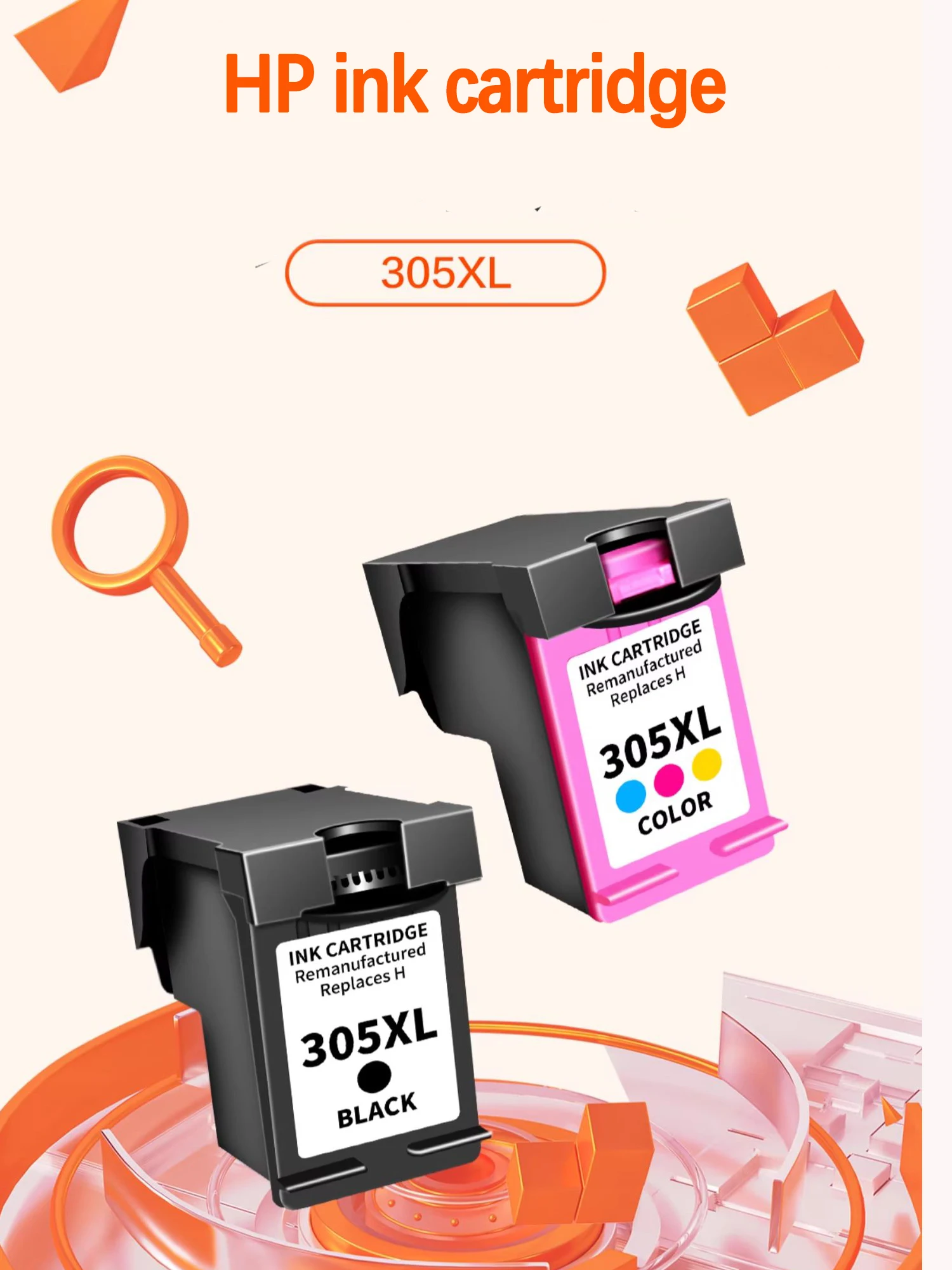 For HP 305 XL HP305 HP305XL 305XL Ink Cartridge Replacement For HP 2710 2720 2810e 4110e 2300 2320 6020 DeskJet 6010 4120