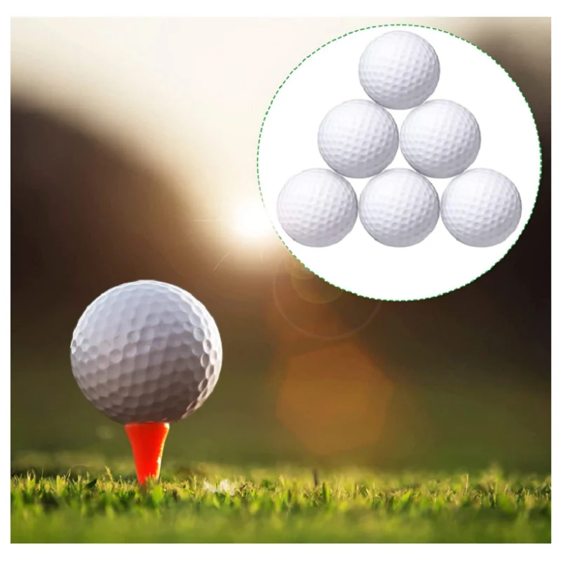 300 Pcs Golf Balls Bulk White Golf Practice Balls Hollow Golf Plastic Ball Secondary Use Hit Away Golf Balls Training Golf Balls