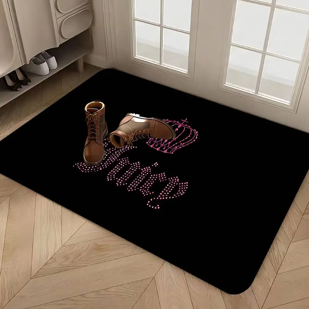 J-Juicy Logo C-CoutureS-S Bathroom Mat Anti-slip Absorb Water Long Strip Cushion Bedroon Mat Welcome Doormat