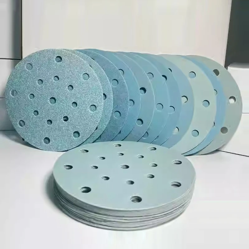 

6 Inch 17 Hole Sanding Discs 60-800 Grit Wet Dry Sandpaper Hook and Loop For Festool Random Orbital Sander 150mm 50/100pcs