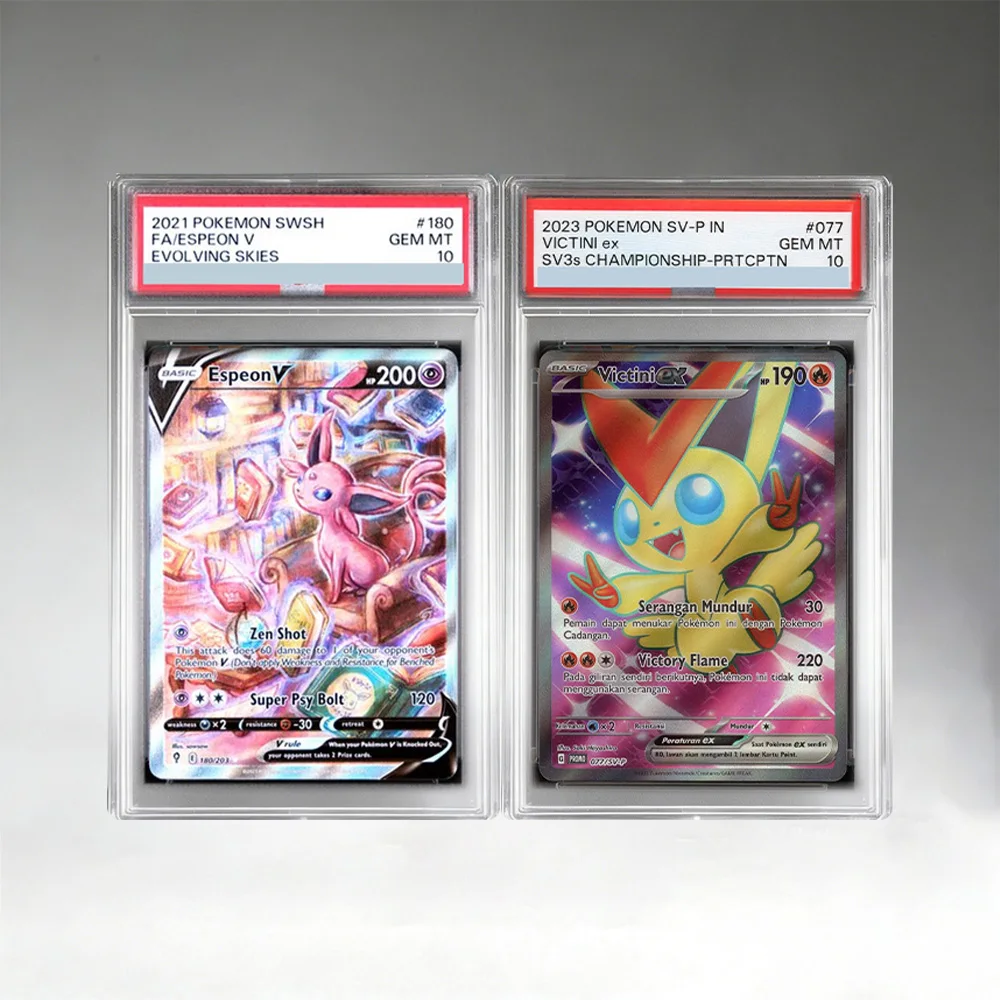 

Коллекционная карта PTCG Proxy Rating Card ESPEON VICTINI: высококачественная реплика, самодельная карта, аниме-игрушка, подарок