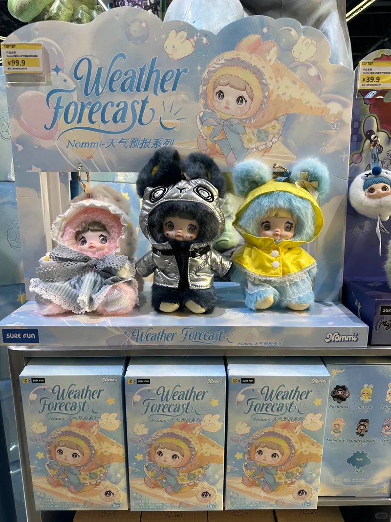 Оригинальная плюшевая глухая коробка Nommi V9 с прогнозом погоды Nommi & Amlls, совместная серия, слепая коробка, кукла, подвеска, сумка, подарок