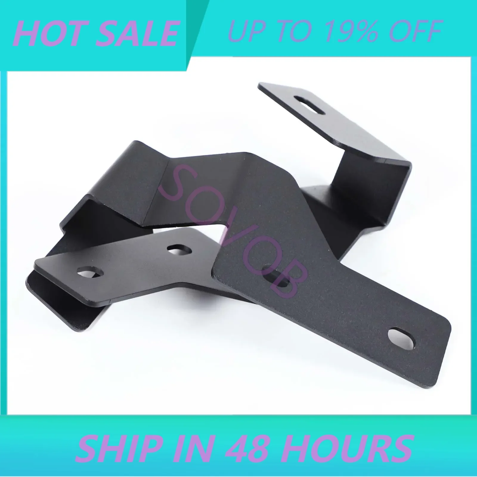 For Ford Ranger Wildtrak T7 T8 15-22 Carbon Steel Black Car Hood Headlight Bracket Pillar Hood Mount Holder Trim Car Accessories