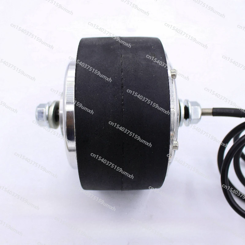 24V-36V 250W Small 4-inch Geared Low Speed Brushless Hub Motor Wheel Low Speed and High Torque Hall Sensor Electric Chassis