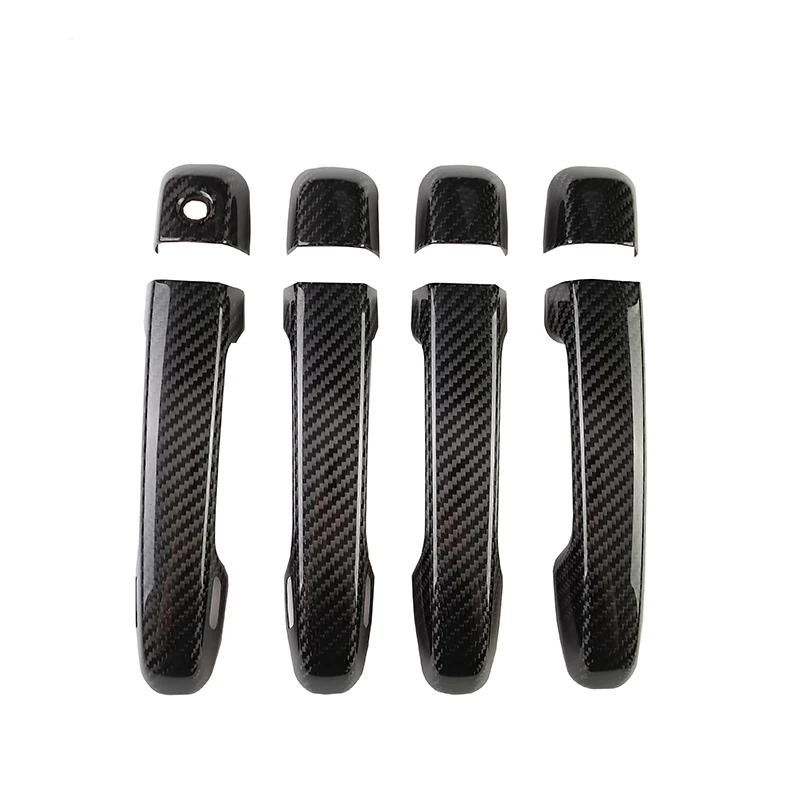 

tantan Suitable For TOTOTA LAND CRUISER LC200 Carbon Fiber Auto Parts Outer Handle Cover Exterior Modification Accessories