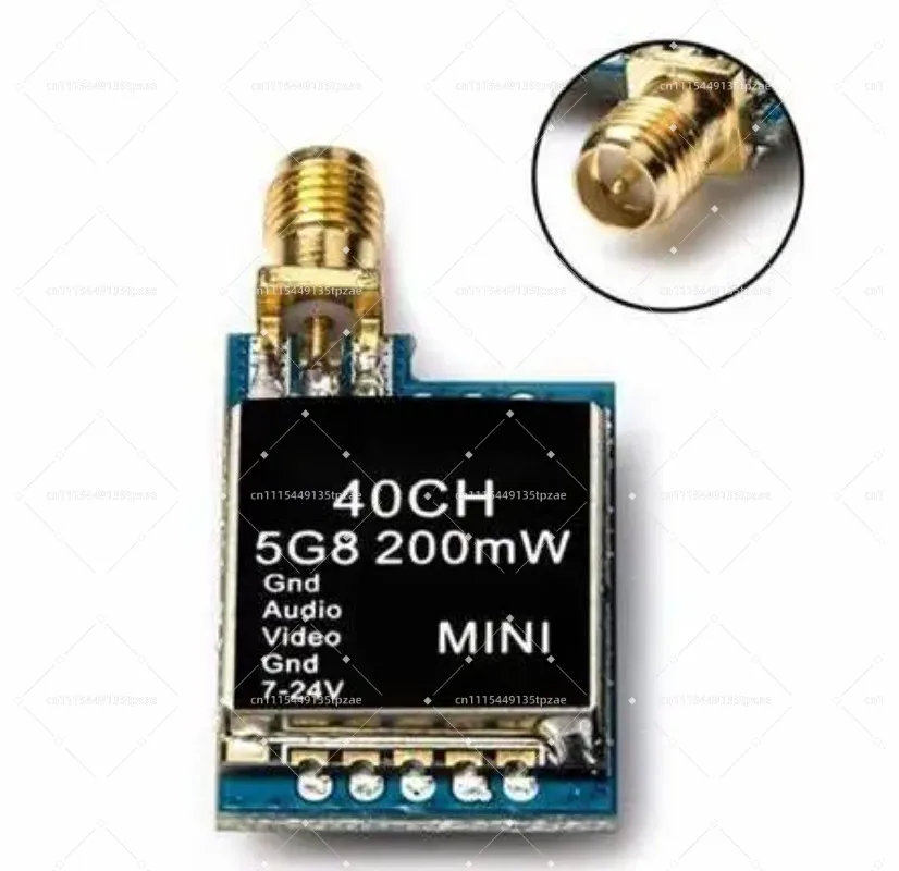 Mini 5.8G Wireless Image Emission Module RP-SMA Female Interface Racing Aerial Equipment Upgrade Electronic Parts