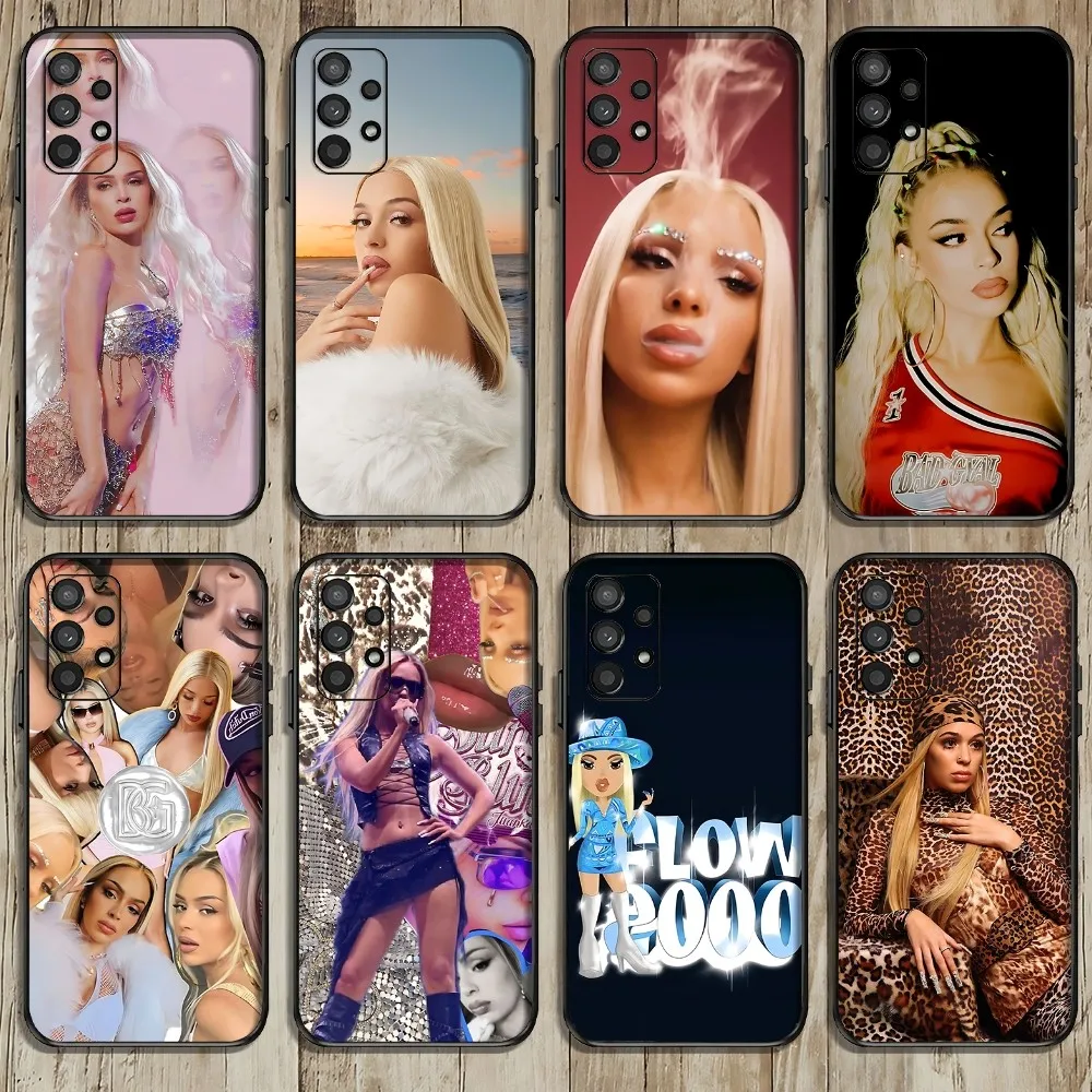 Singer B- Bad G-Gyal LA JOIA Phone Case For Samsung Galaxy A52 A12 A51 S21 Edge S22ULTRA S23 S24 Plus Ultra Black Cover