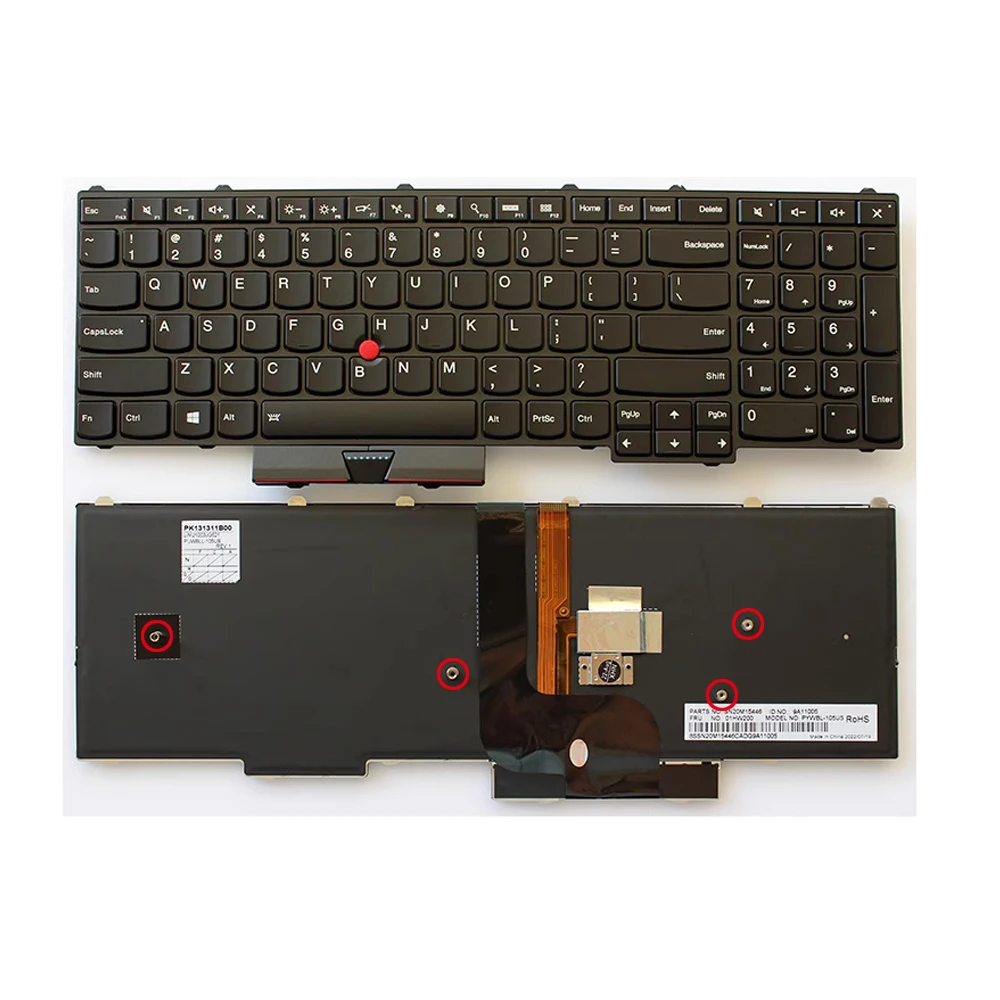 

New US replacement Keyboard Backlit For Lenovo ThinkPad P51 P71 01HW200 01HW282