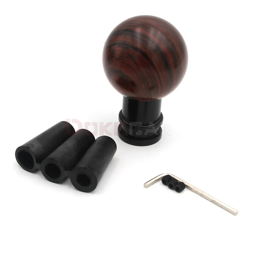 spherical Universal Peach Wood color Car Manual Gear Shift Knob Shifter Lever