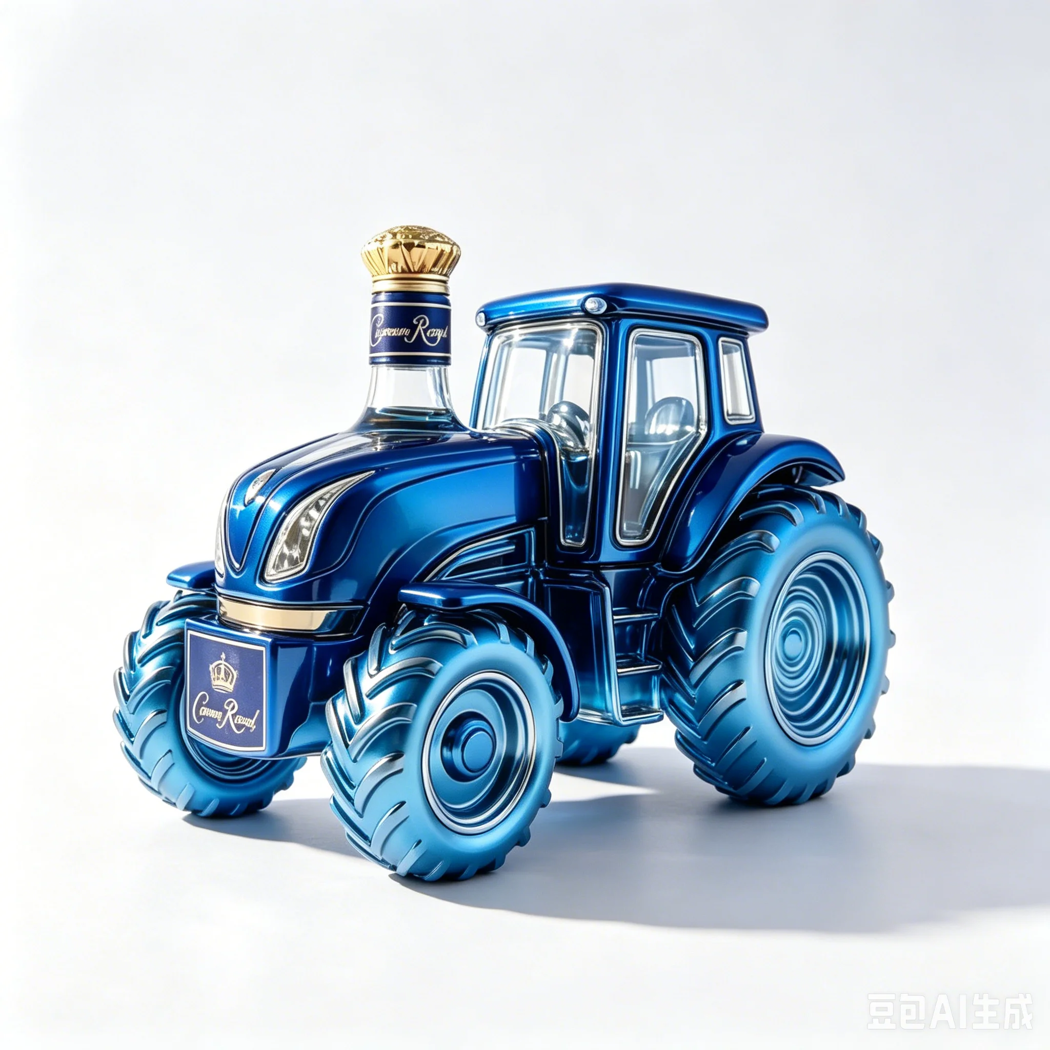XIAO RU Kreatives Farmtraktor-Whisky-Dekanter-Set Bleifreie Glas-Weinflaschen-Kollektion Dekorationen