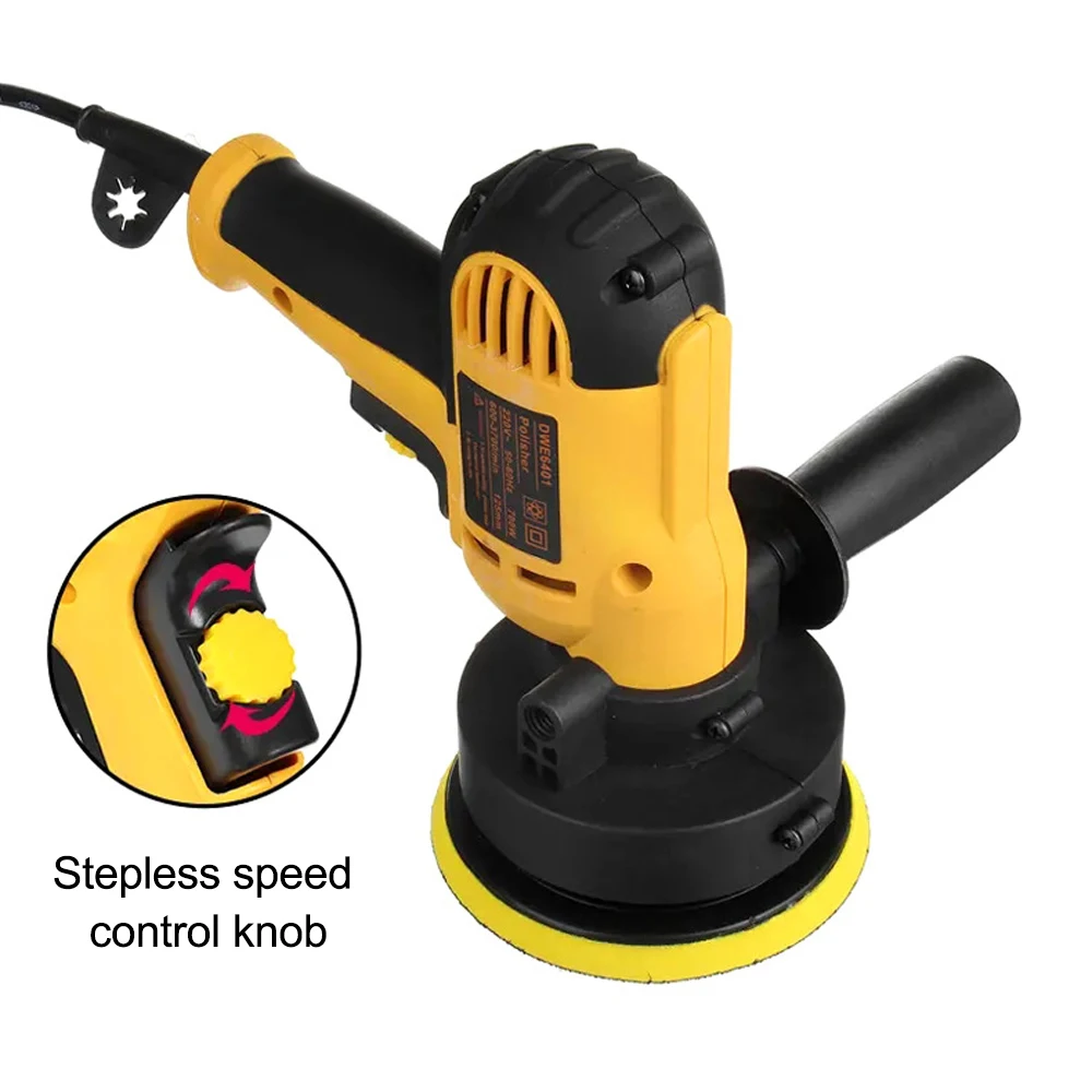 T Electric Car Polishing Machine 700w Adjustable Speed Cars Polisher Waxing Machine Automotive Polisher Tool for Car Detailing