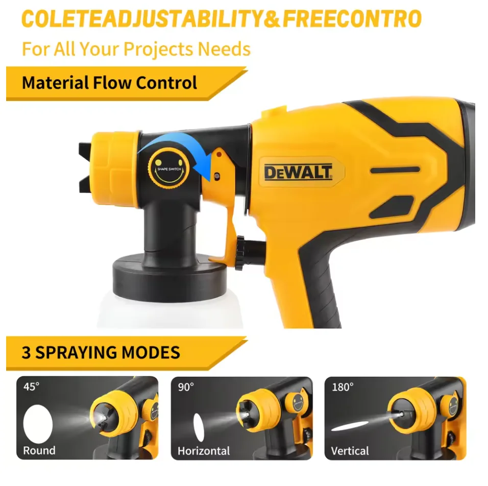 

DeWalt spray gun for spraying varnish and latex paint, split-type rechargeable lithium battery spray paint dispenser