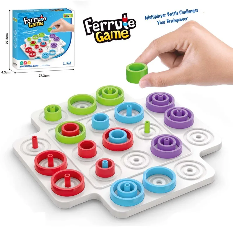 Kid Strategy Game Toy Ferrule Parent-Child Interaction Leisure Board Game Logical Thinking Training Puzzle Game Toy For Children