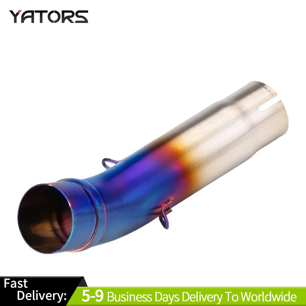 

Motorcycle exhaust middle section stainless steel Slip on middle link pipe suitable for Honda CB400 Motorcycle Parts