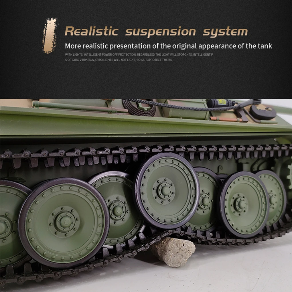 รถถังรบหลัก Henglong German Leopard G Type RTR 2.4g RC รุ่นจำลองการต่อสู้ด้วยอินฟราเรด ขนาด 1/16 3879