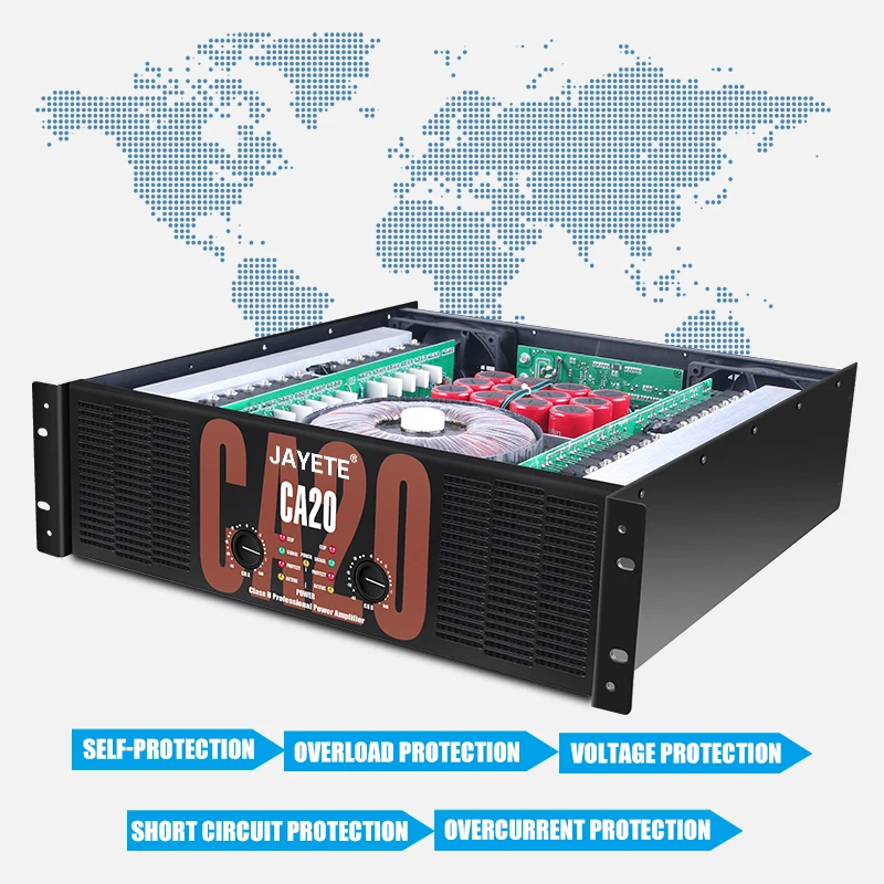 Новый усилитель мощности 10000 Вт с высококачественным 4-канальным профессиональным усилителем мощности 3U класса d