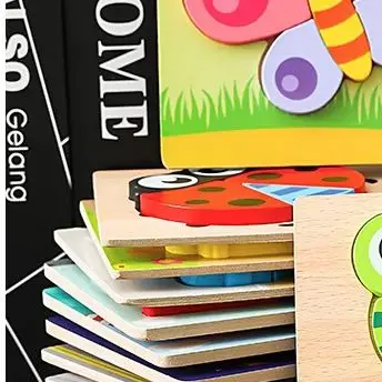 DIY Puzzle Toys Boards Educational Game Early Learning Toy For Children Preschool Fine Motor Training Montessori Material Game