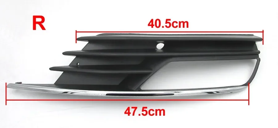 For Audi A3 2014 2015 2016 Sedan Car Accessories Fog Light Cover Vent Grille Auto Front Bumper Driving Fogs Lamp Cover