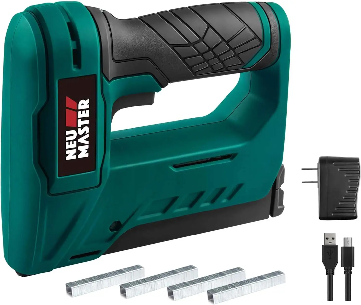 

NEU MASTER Staple Gun Cordless, NTC0070 Li-ion Rechargeable Battery Staple Guns kit with Staples and USB Charger, Power Tacker