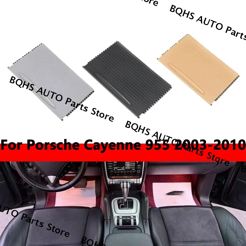 

Car Front Center Console Sliding Shutters Drink Cup Holder Roller Blind Cover 7L5862531 For Porsche Cayenne 955 2003-2010