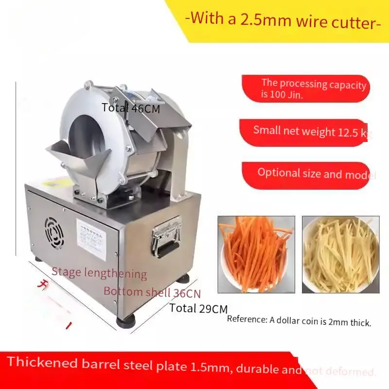 220V   Vegetable Cutting Machine Electric Slicer Cabbage Chilli Potato Onion Cutter Machine Automatic Vegetable Shredder Machine