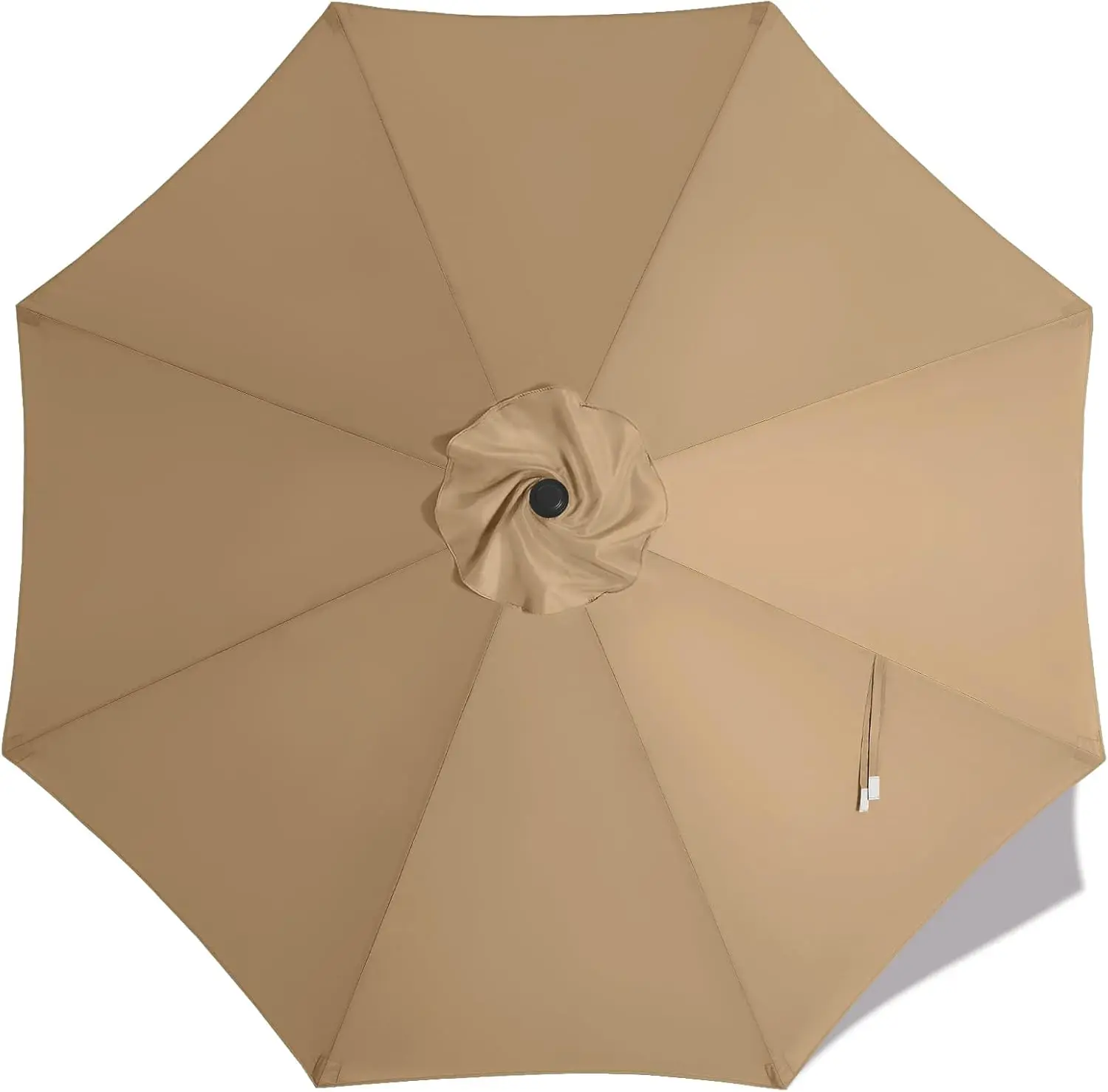 

9 ft Replacement Patio Umbrella Canopy for 8 Ribs, Khaki Color, UV Protection