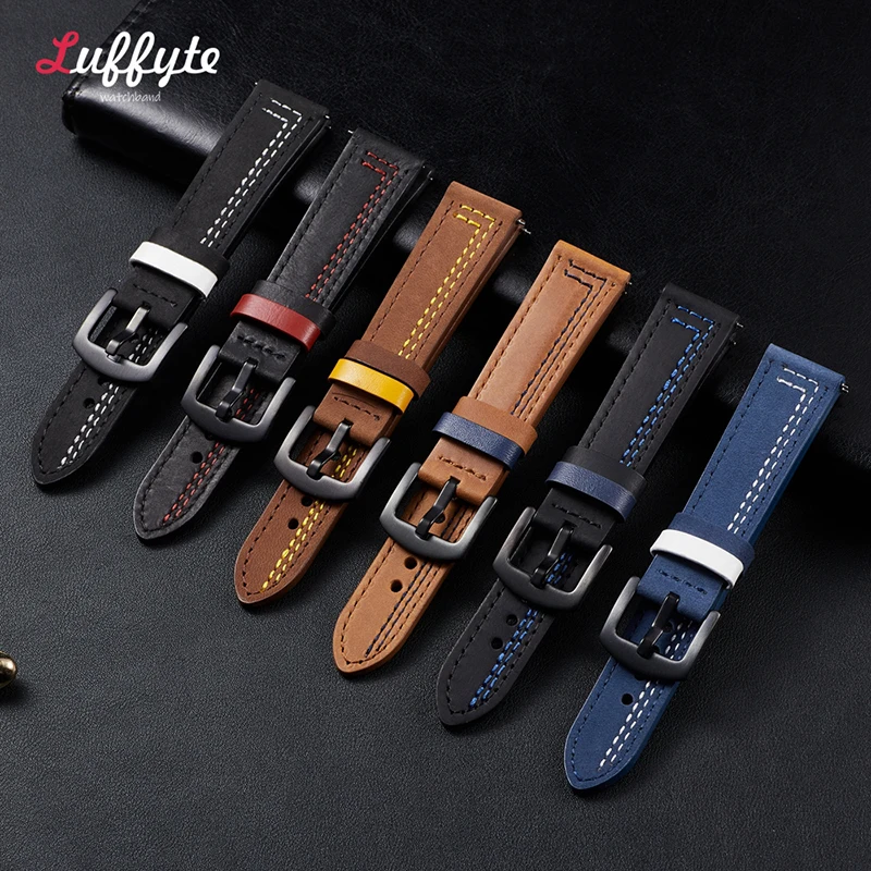 Quick Release Men Women Watch Bracelets High Quality Genuine Watch Strap 20mm 22mm Watchband Universal Bracelet