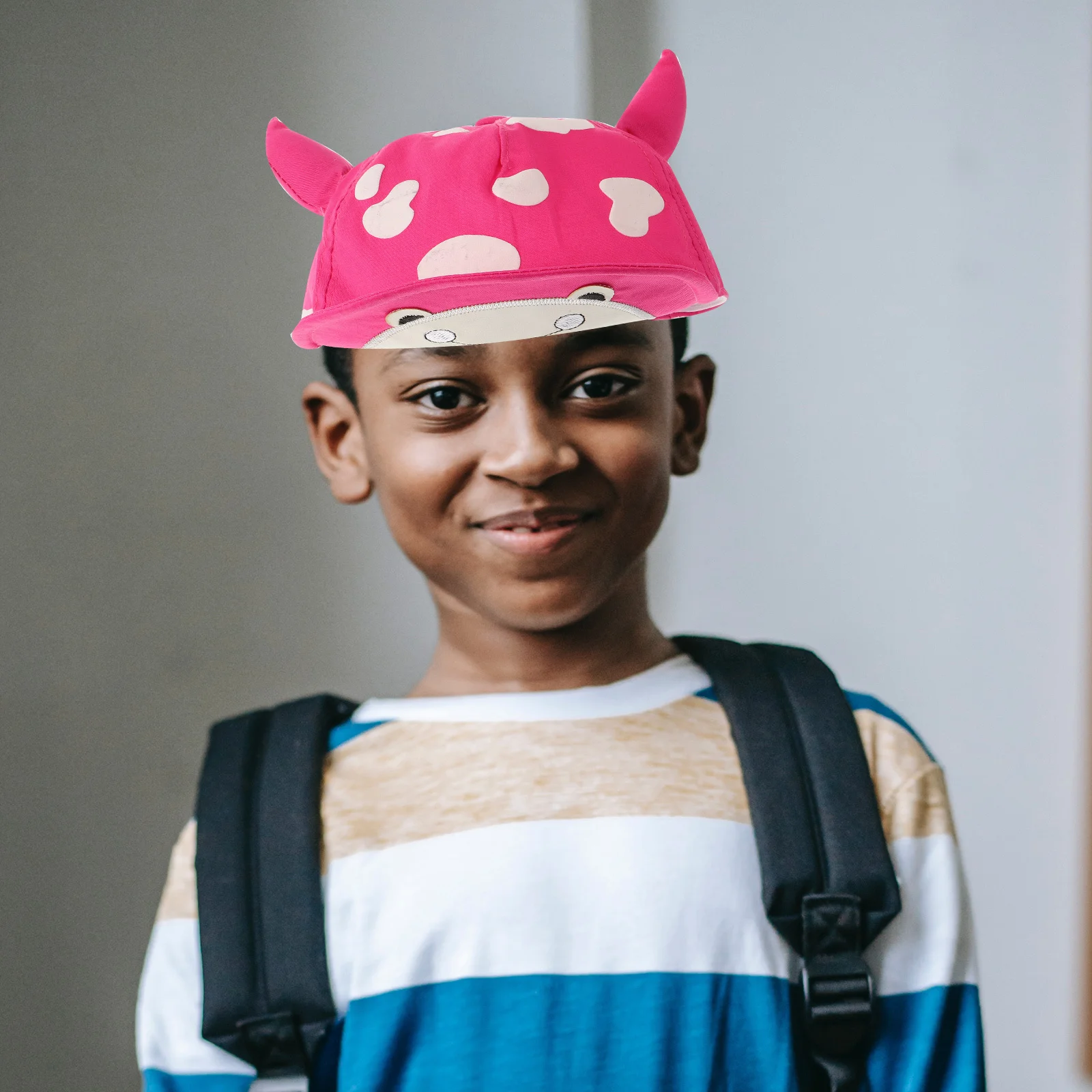 

1Pcs Cotton Sun Protection Baby Hat Wide Brim Bucket Hat Adorable Cow-Shaped Infant Sunhat for Boys Girls Outdoor Sports