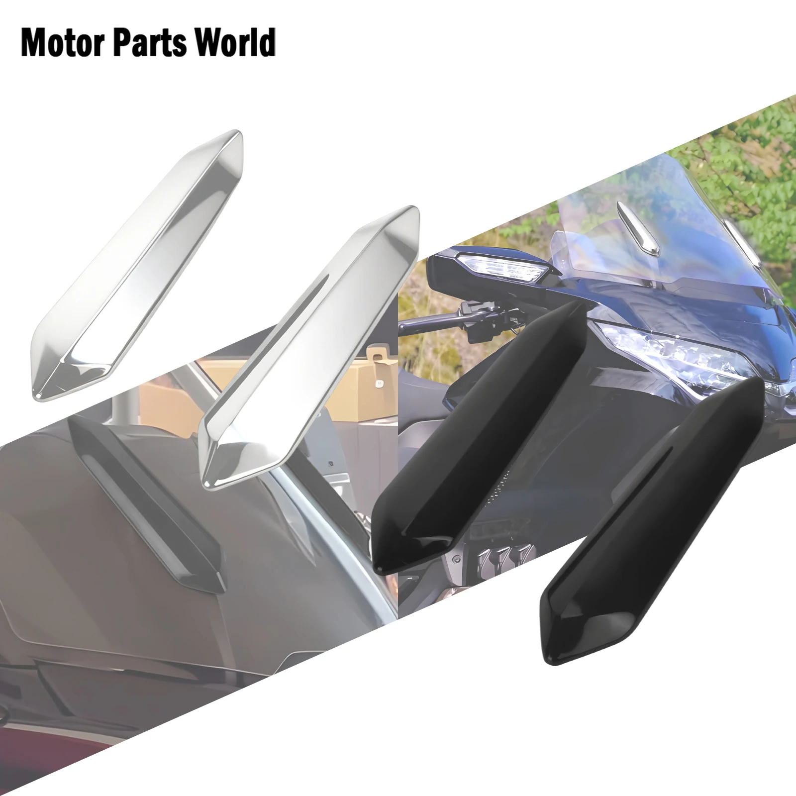 

Motorcycle Left Right Windscreen Accent Trim Windshield Screen Cover Acessories For Honda Gold Wing Goldwing GL1800 2018-2024