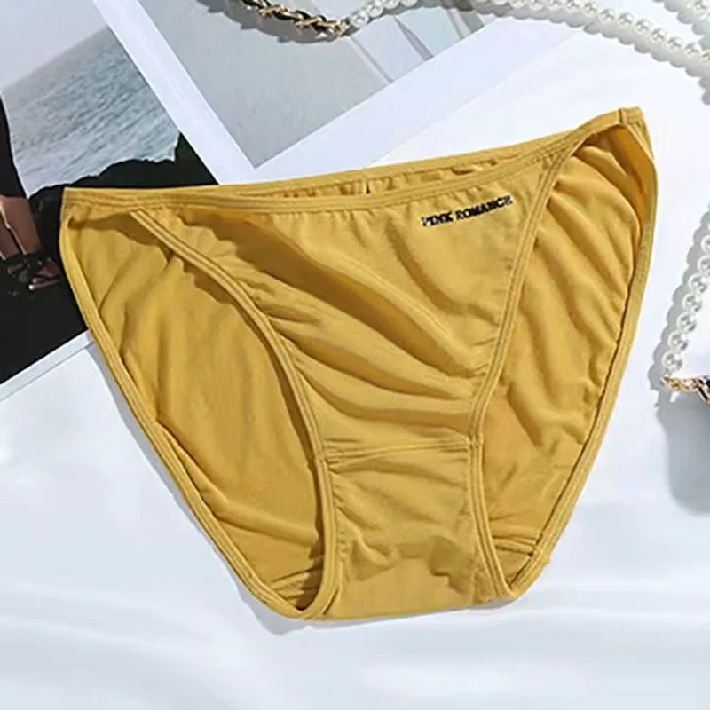 Soft Modal Women Underwear Sexy Low Waist Panties High Elastic Girl Briefs Letter Solid Color Female Bikini Ladies Lingerie