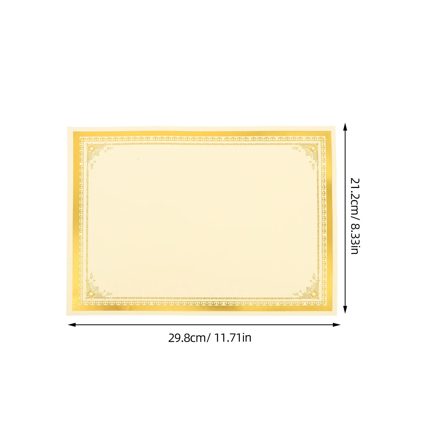 10 قطع من ورق شهادة الدبلوم الفارغة تجربة كتابة سلسة لشهادات شرف التخرج