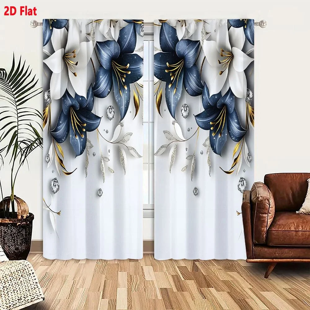2Pcs Curtains Organic Cotton T Shirt For Men Short Sleeve Summer Casual Wear Window Drapes for Bedroom Room Decor Decoration Win