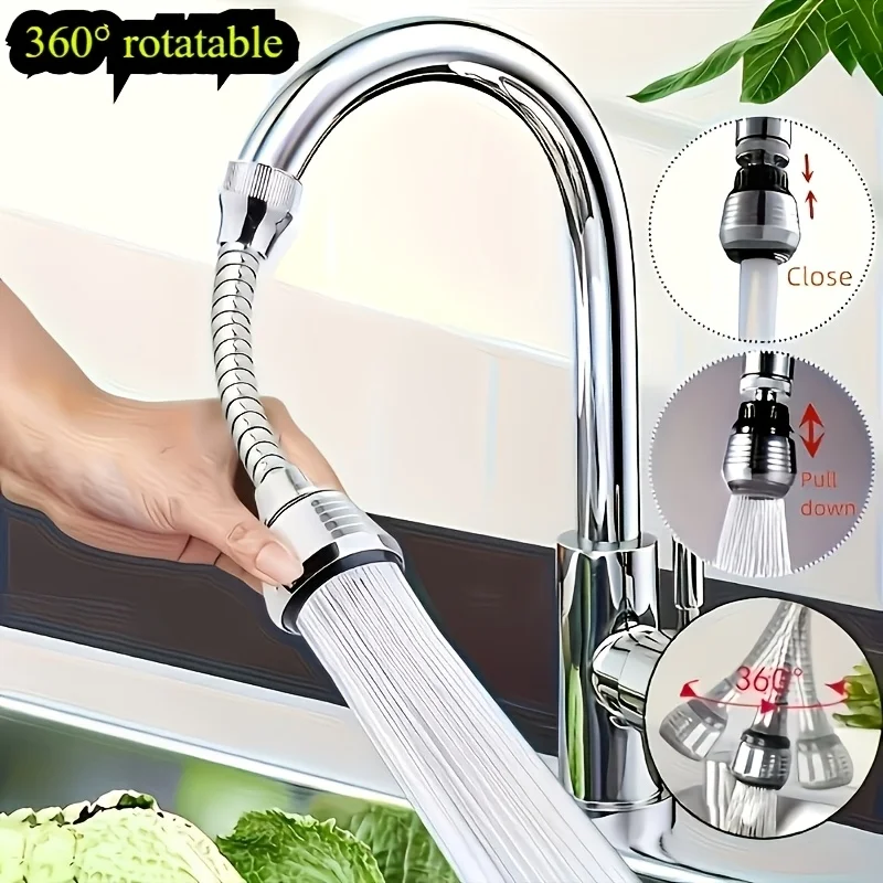 6/3 Piece Set of Faucet Extenders, Water-Saving Anti-Splash Aerators, Rotating Sink Replacements, Offering Gentle Shower and Powerful Spray, Water-Saving and Anti-Overflow Design Suitable for Kitchen and Bathroom Sinks, No Tools Required for Installation, Compact Showerhead, High-Quality Water Output, Rust-Resistant Materials, Sink Nozzle, Ideal Choice for Halloween, Christmas, and Birthday Gifts