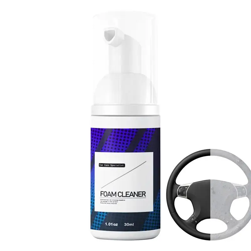 

Foam Car Cleaner 30/120ml Quick Interior Detailing Spray Mild Car Inside Cleaner Effective Car Detailing Spray For Ceilings