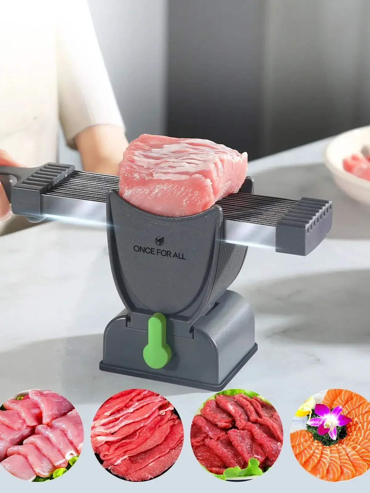 

Miniature Manual Stainless Steel Meat Cutter Chopper Small Kitchen Tool for Home Fresh Meat Slicing And Dicing