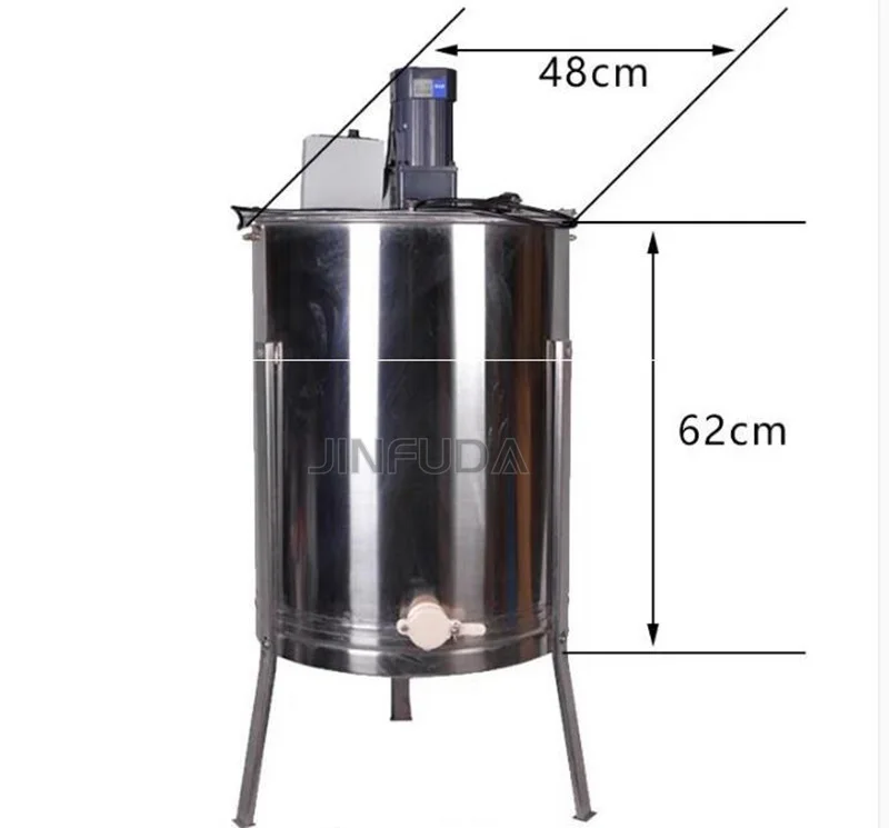 Lowest Price and Best Quality Stainless Steel 4 Frames Radial Electric Honey Extractor