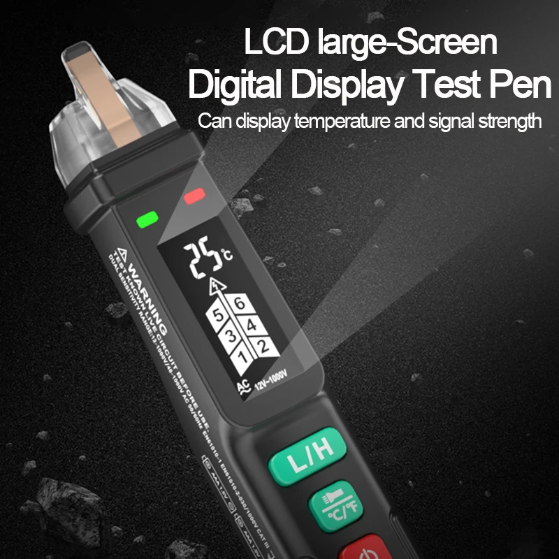 Big Screen Smart Non-Contact Test Pencil Voltage Detector Pen Current Electric Sensor Voltage Indicator Voltage Tester Pen Meter