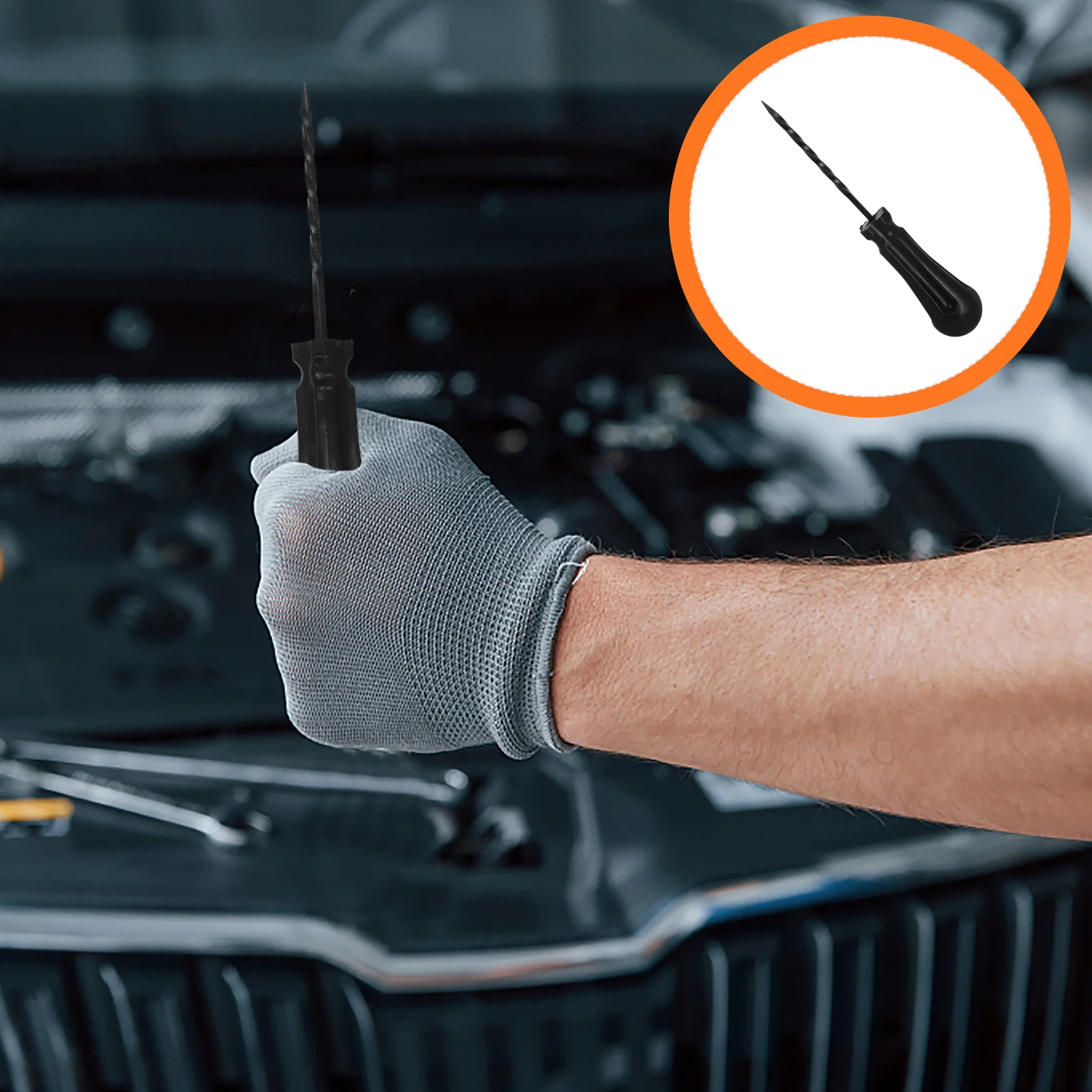 

Heavy Duty Manual Tire Repair Screwdriver Mushroom Nail Drill Head Car Truck Motorcycle Vacuum Flat Tire Repair Tool Puncture