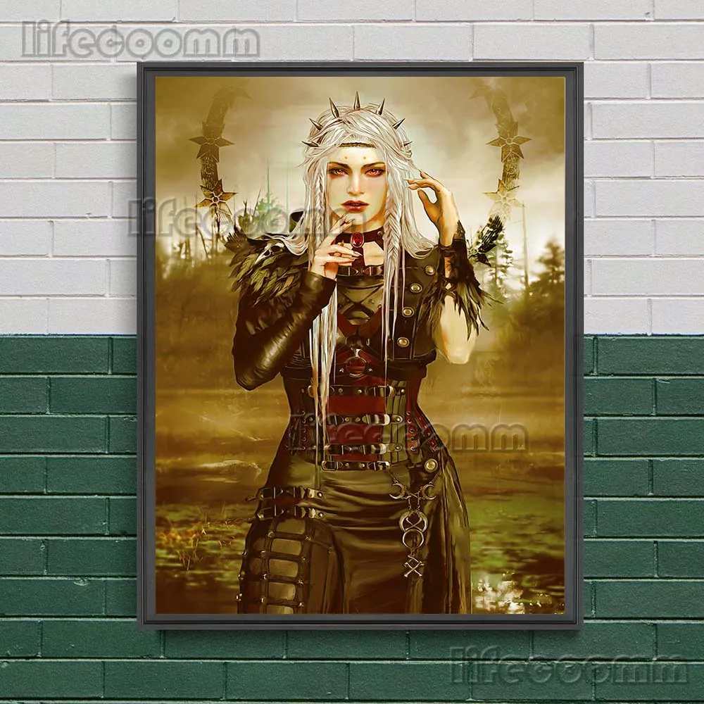 Dark Vampire Fantasy Art Poster And Print Wandering Shaman Wizard Wall Art Canvas Painting For Living Room Decoration Unframed