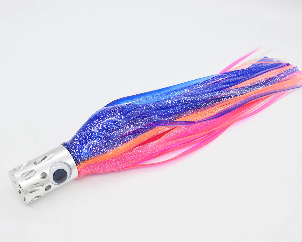 

SXY FISHING Metal Trolling Lure Aluminum Head Octopus Skirt Lure 16inch Big game lure Sea boat Trolling bait D50LX 14.5OZ